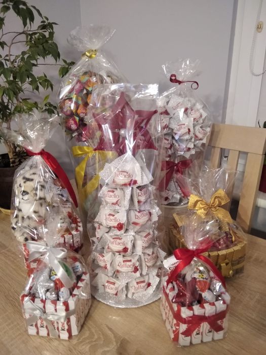 Drzewko Rafaello rękodzieło piękne duże 36 cm. prezent handmade