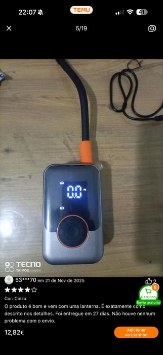 Compressor ar pequeno novo portatil