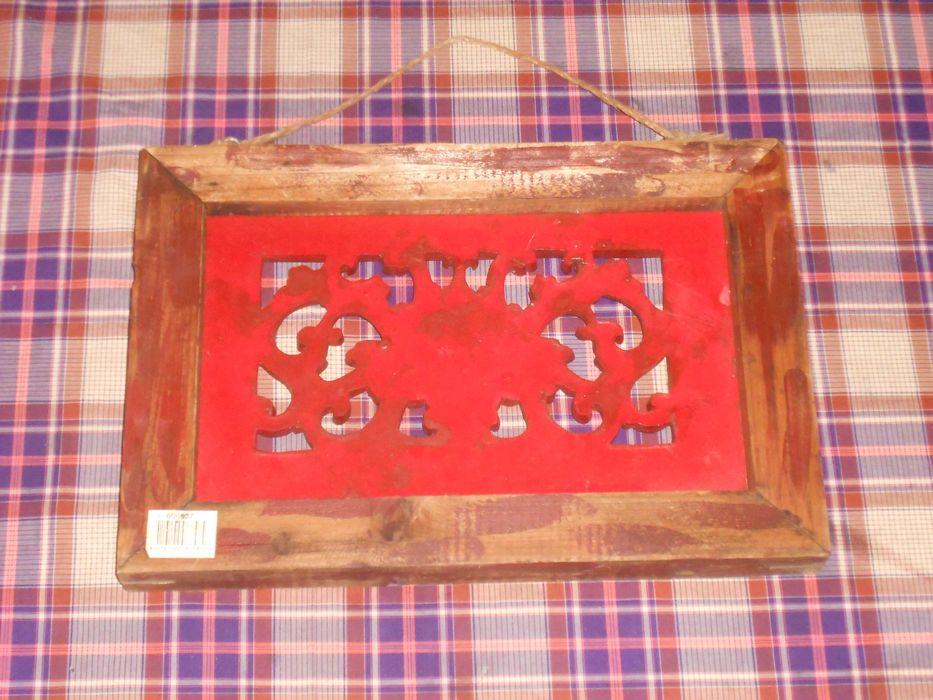 Quadro talha chinesa emoldurada decoraçao