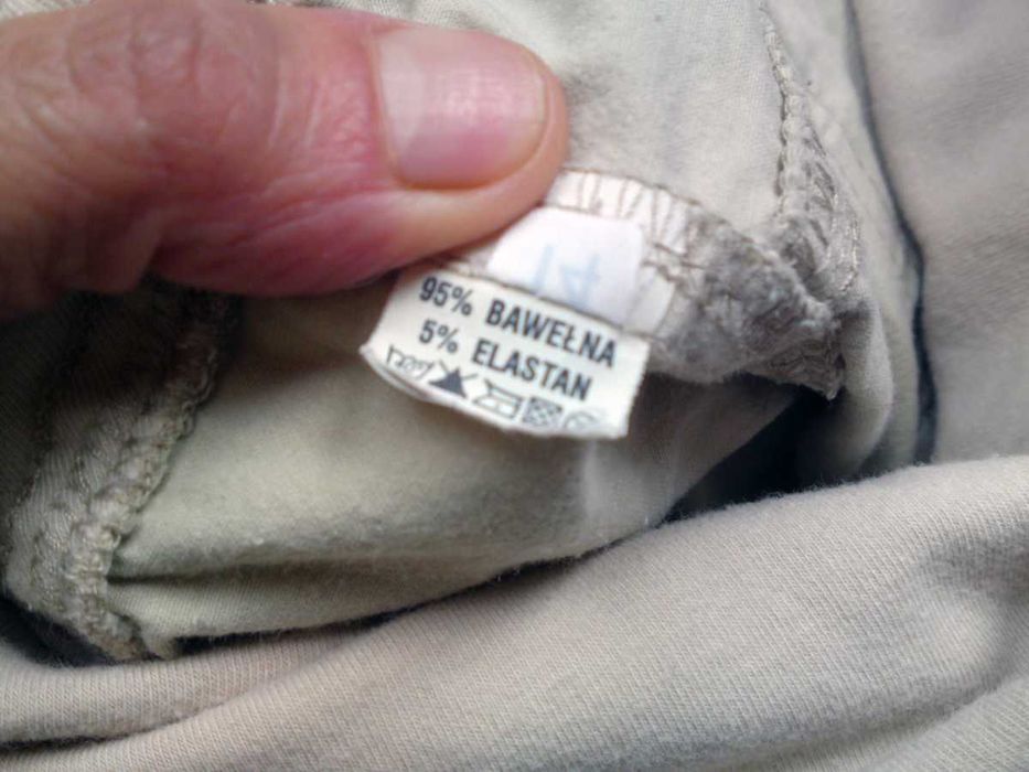 spodnie beżowe  letnie/przewiewne XL
