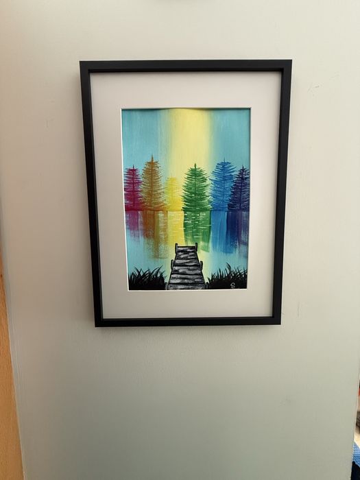 Quadro em acrilico pintado à mão