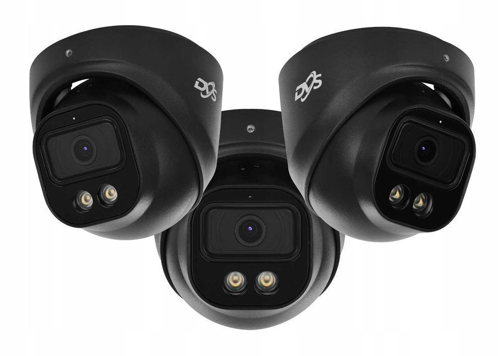 Zestaw monitoringu rejestrator 4 kamery 8MP kopułki IR LED DVS BCS HIK