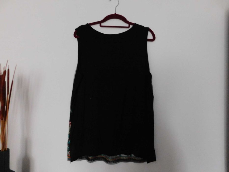 Klass bluzka czarna haft kwiaty 40