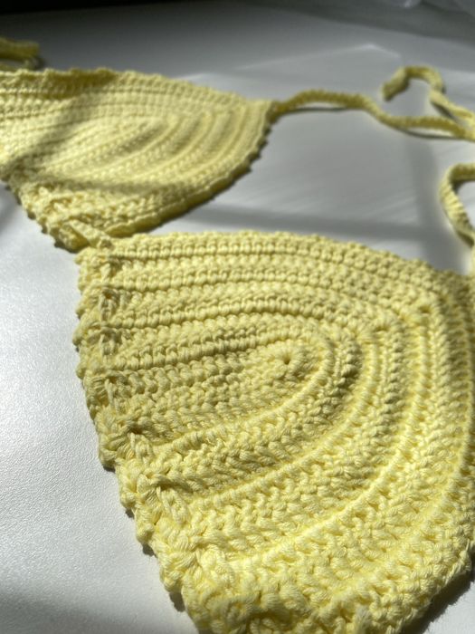 biquíni de crochê feito à mão