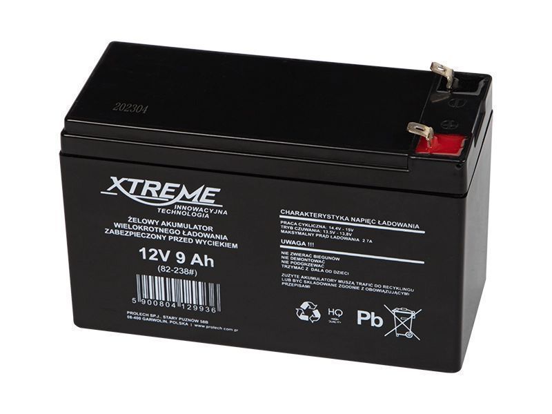 Akumulator żelowy 12V 9Ah AGM 150x63x95mm zastępuje 7Ah 7.2Ah 7.5Ah