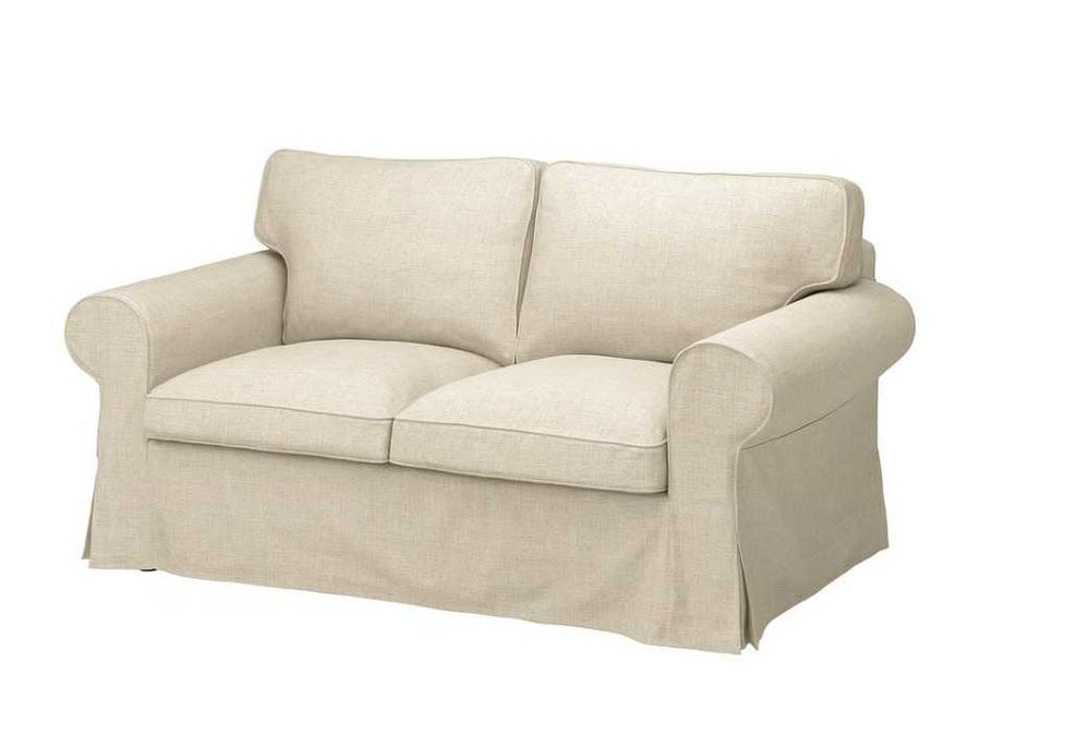 Sofá-Cama 2 Lugares IKEA – Como Novo, Bege, 2 em 1!