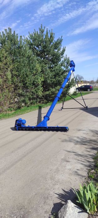 Шнековий навнтажувач, транспортер, погрузчик, конвейер 133*8*220