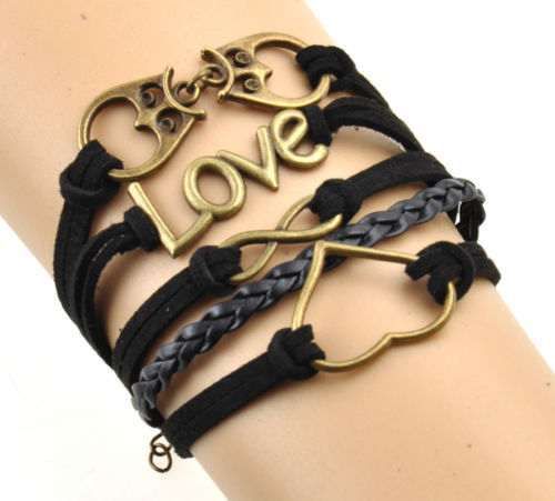 Pulseira multicamadas Amor Love Amizade dia dos namorados presente