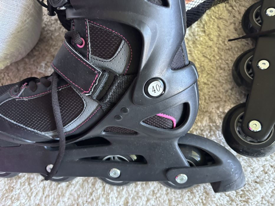 Patins em Linha Oxelo Active Fit 3 – Tam. 40 + Proteções