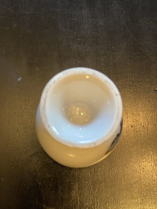 Conjunto de 2 taças de ovo em porcelana – motivo cão