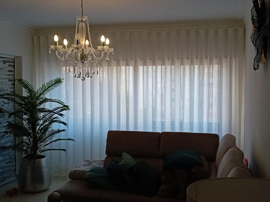 Cortinado onda com calha