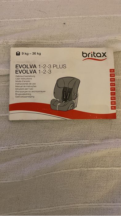 Cadeira Britax Evolva 1-2-3