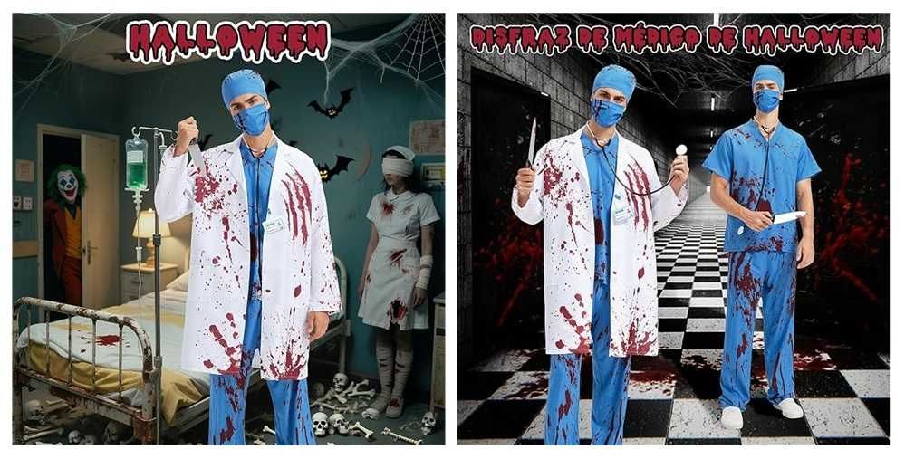 Yoohberrys disfarce zombie médico Tam XL (173)