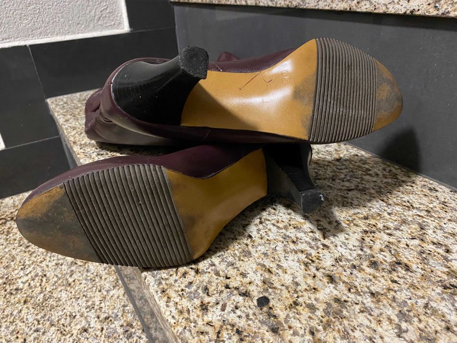 kozaki ,skóra naturalna,brąz,rozm.38