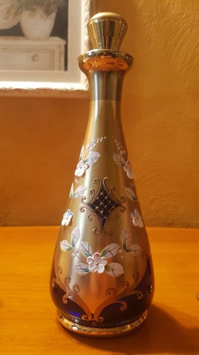 Смальта Bohemia Богемія рюмки Чехія набір лікерний 6+1