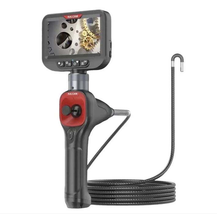 Ендоскоп професійний RALCAM F606B поворотний 360, з джостиком, екран 4,3*, високоякісна зйомка. Шарнірний бороскоп
