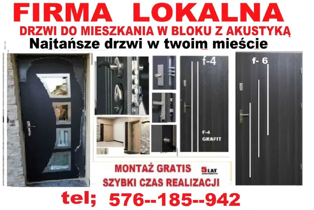 Drzwi zewnętrzne-wejściowe z montażem GRATIS ,ANTYWŁAMANIOWE