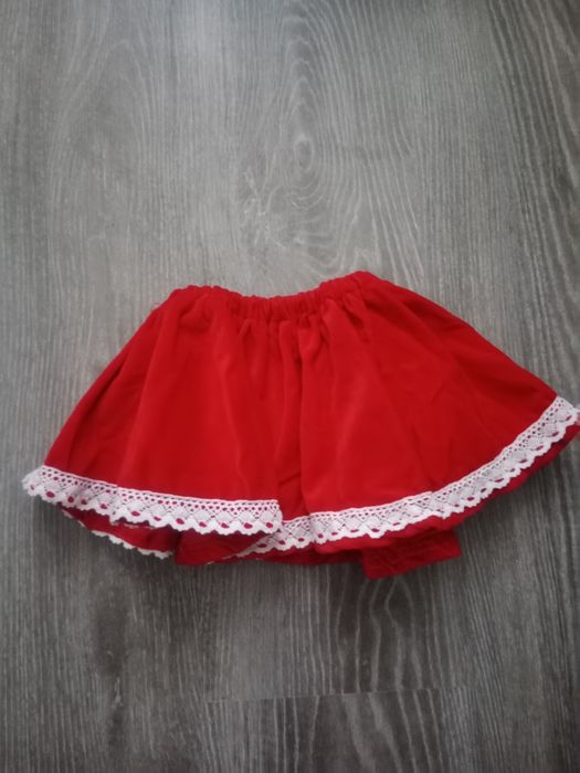 Spodniczka z aksamitu 68/74 cm