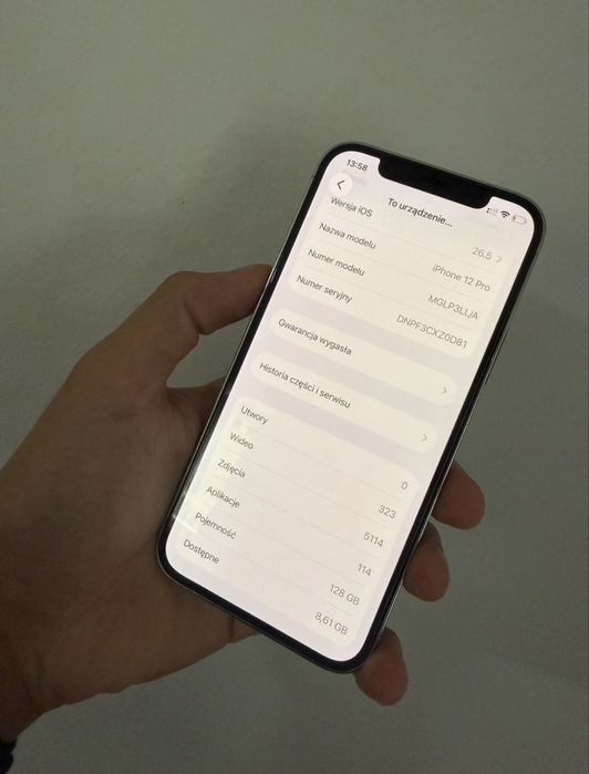 Iphone 12 pro 128gb biały