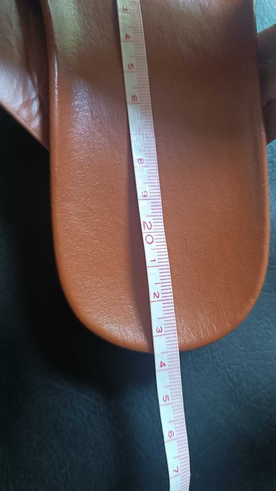 Brązowe japonki, na szeroką stopę