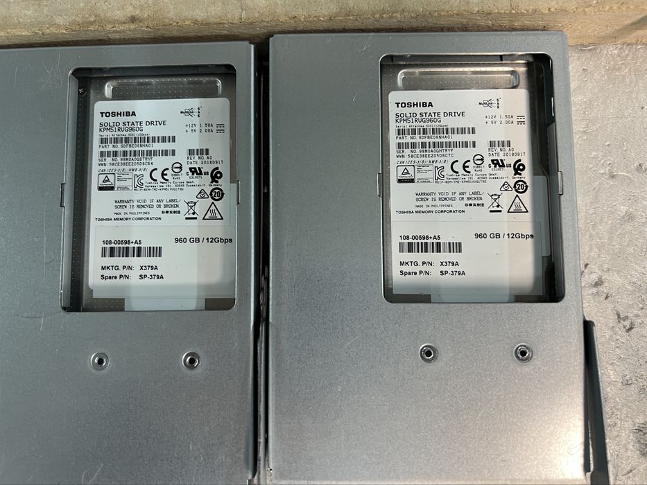 Lote 4x NetAPP x379A SSD SAS 960GB 12gbps