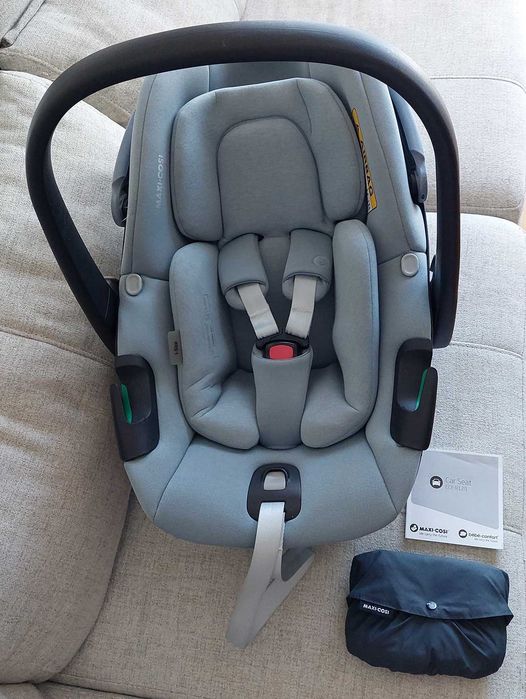 Cadeira auto Grupo 0+ Maxi-Cosi Peble 360 + capa para chuva original