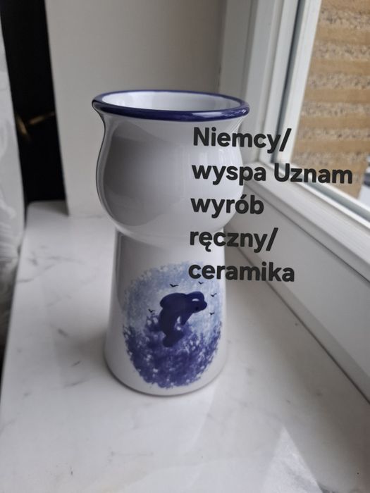 Elegancki  wazon, ręczna manufaktura ceramiczna w Maklemburgii / Pomorze/ Niemcy