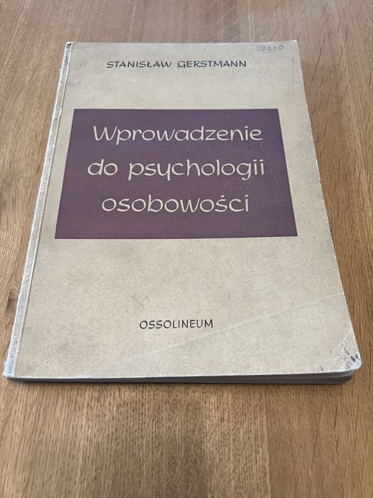 Wprowadzenie do psychologii osobowości. Gerstmann