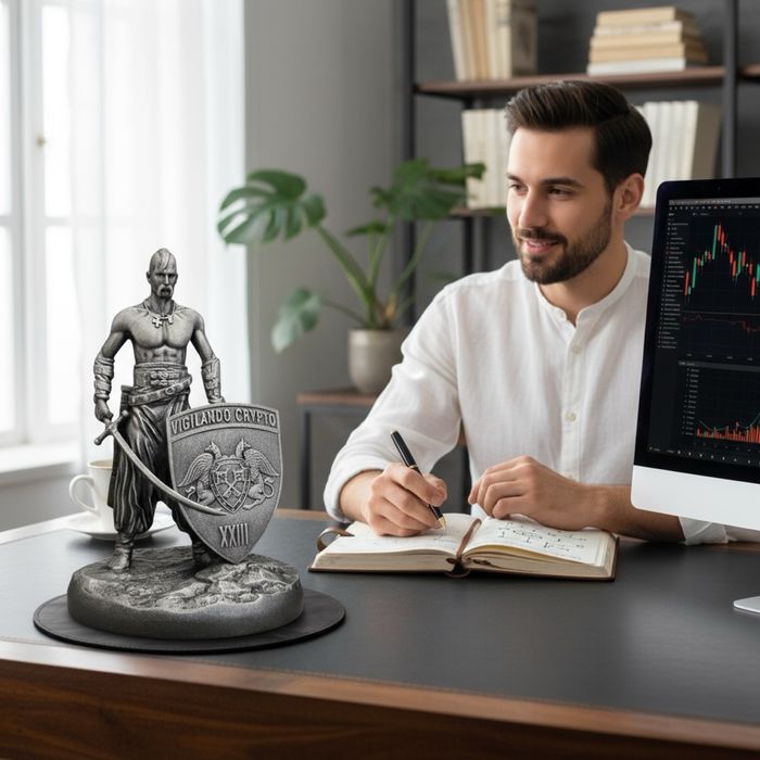 Деревʼяна статуетка-скульптура «Український козак»