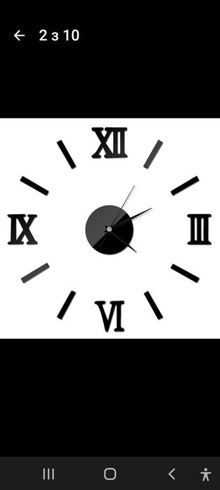 Самоклеющие часы,200 грн,великі 90-120 см