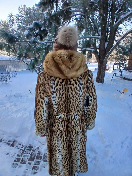 Шуба леопардова довга