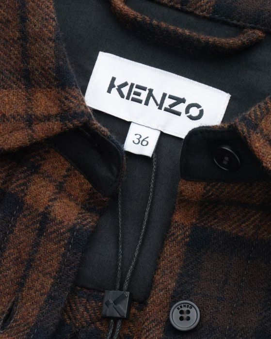 Вовняна сукня - сорочка KENZO (36/S, 38/M) Оригінал