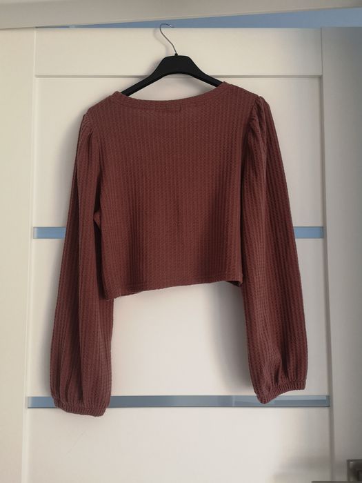 Shein sweterek o krótszym kroju szerokie rękawy S