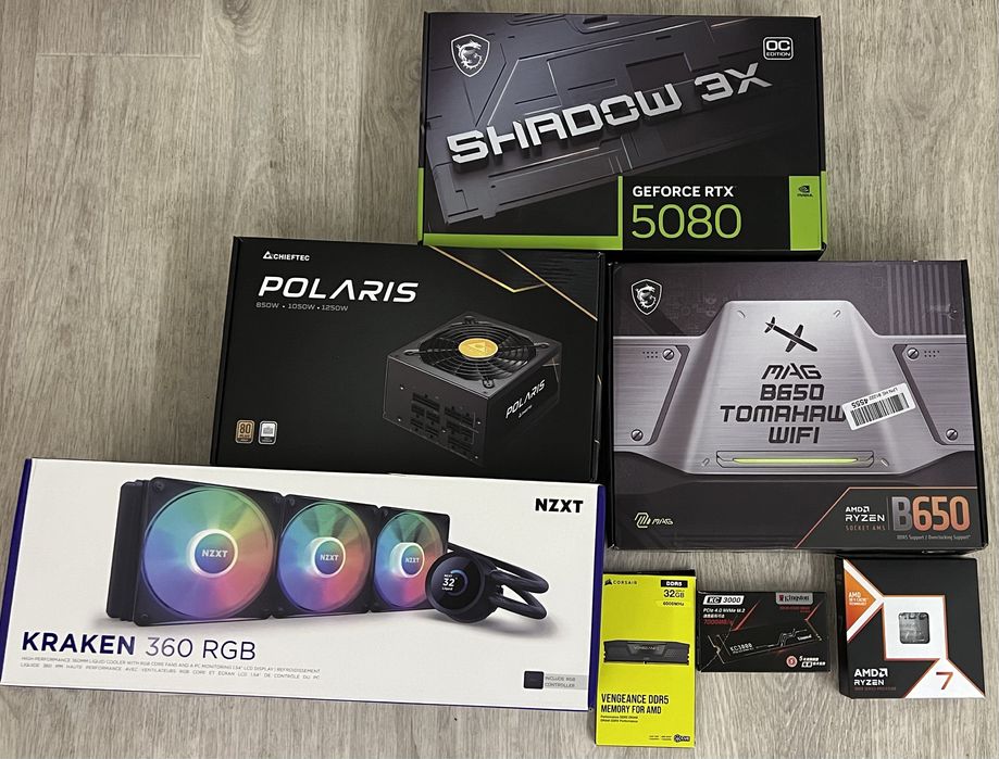 Игровой компьютер (RTX 5080, Ryzen 7 9800X3D, 32 ОЗУ)