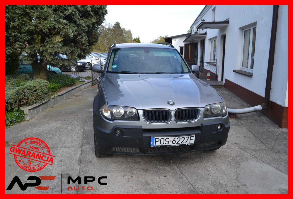 BMW X3 2005 2.5 Benzyna + LPG Stag z 2022 roku - 4x4 - automat - panorama - hak - skóry ŁADNA