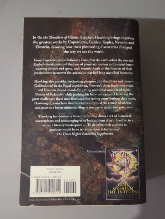 On the Shoulders of Giants - Stephen Hawking (livro em inglēs