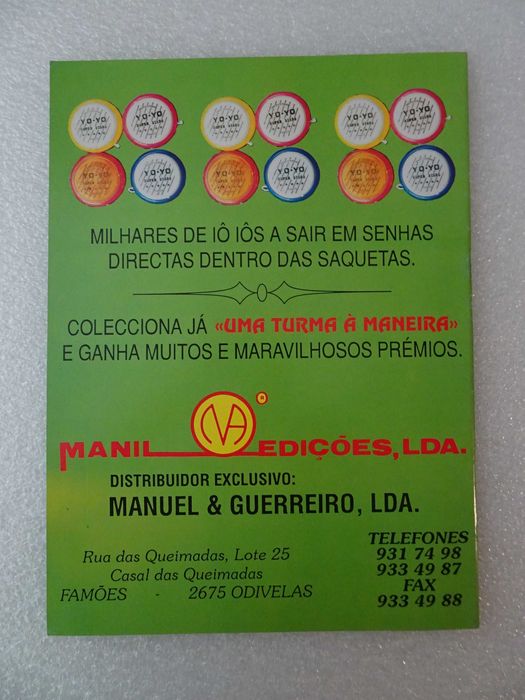 Caderneta de cromos vazia Uma Turma à Maneira --