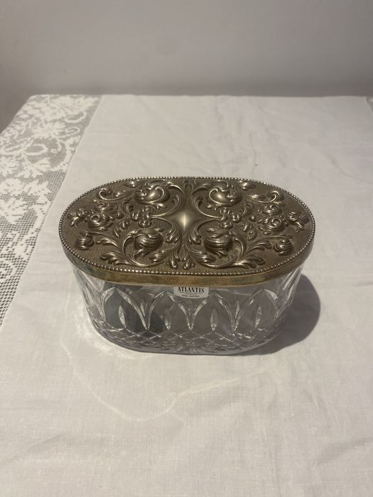 Caixa de Jóias Cristal Atlantis & Prata 833 Topázio (167g)
