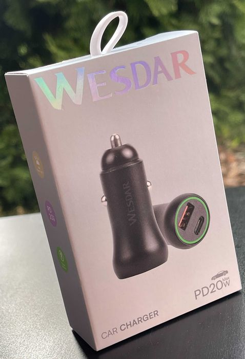 Nowa ładowarka samochodowa Wesdar PD20W USB-A + USB-C