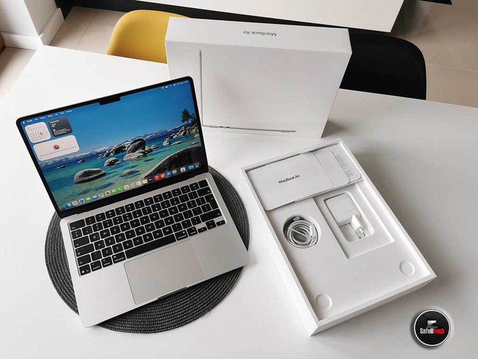 JAK NOWY MacBook Air 13 M4 16 GB 256SSD Silver Bat. 100% GW. 08.2026