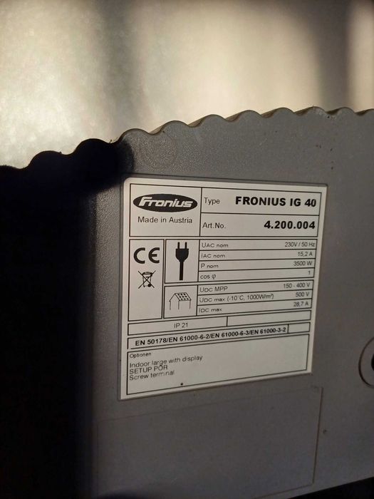 Inversor FRONIUS IG 40