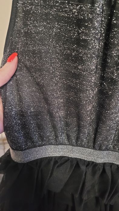 Sukienka ze srebrną nitką H&M 140