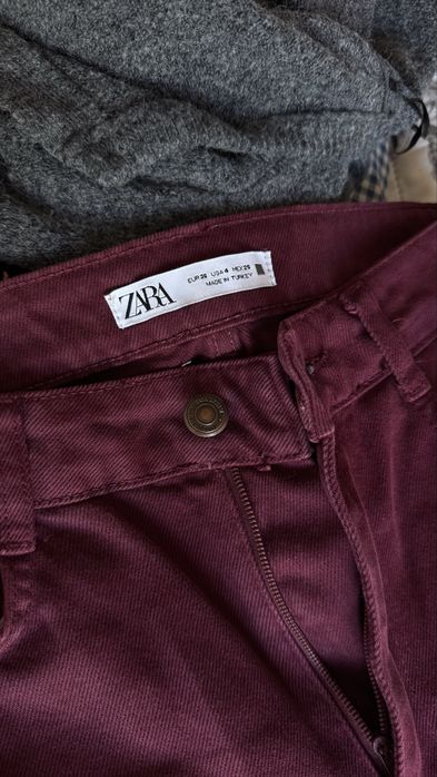 Джинси zara 36 бордові