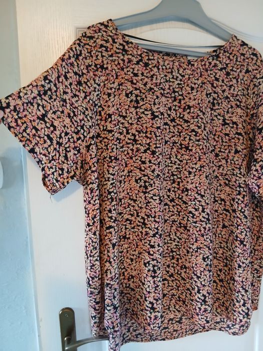 Bluzka only carmakoma plus size 52 54 kwiaty