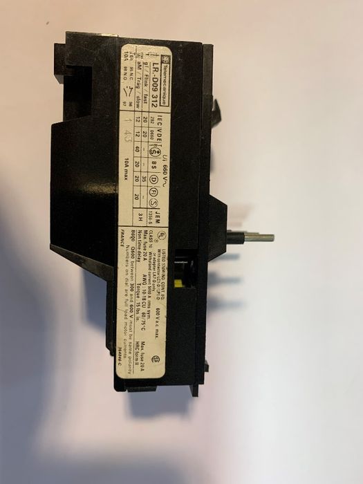Telemecanique Thermal Block LR D09 312, Adjustable Range 5.5 A to 8 A64584568957057123