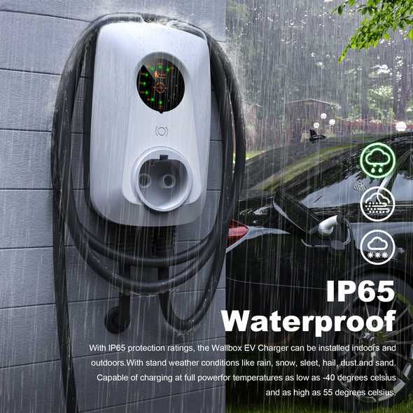 Wallbox Carregador - 7 kw - 32A - C/ 5 METROS CABO - SEM APP