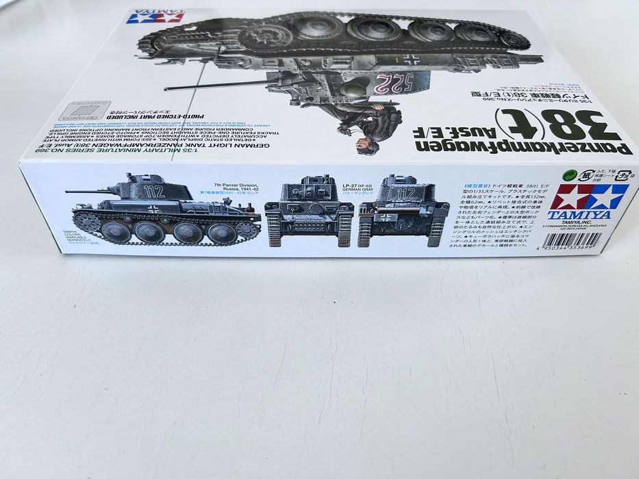 Czołg Panzerkampwagen 38t model Tamiya 35369