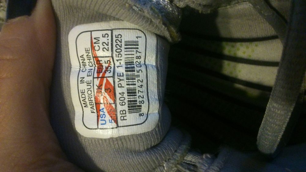 TANIO!!! Buty sportowe reebok rozmiar 35,5.