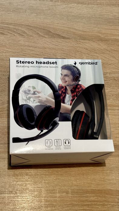 Навушники Gembird Stereo headset (модель: MHS-03-BKWT)
