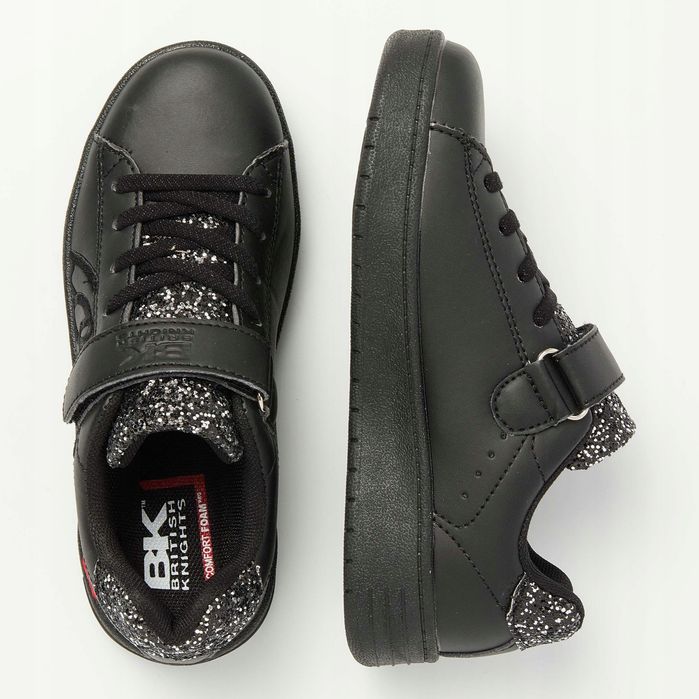 British Knights 35 Buty Damskie Czarne Mist Bkib54 Brokat T649